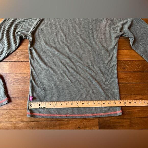 XL/2X West Wind green ribbed turtleneck with orange stitching - Picture 9 of 10